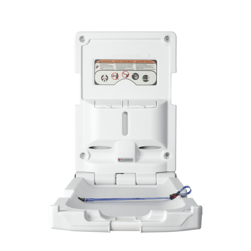 Foundations Vertical Changing Station with Safety Straps