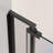 28-32"W X 72"H Left And Right Opening Universal Pivot Shower Door, Open Outside, With 1/4" And 5/16" Tempered Glass And Matted Black Finish-123210564