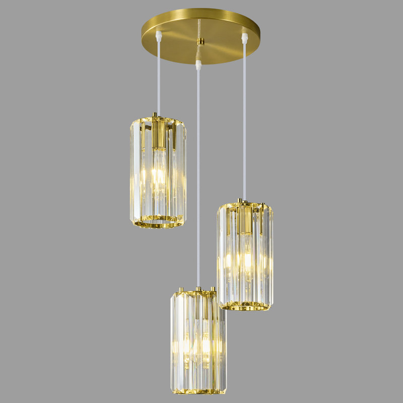 Pendant Lighting Modern Pendant Light, Mini Crystal Chandeliers Adjustable Pendant Light Fixture For Kitchen Island Dinning Room Corridor Bedroom