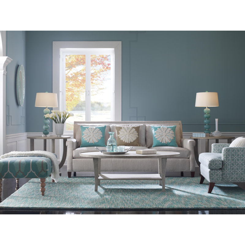 Tweedy Tufted Wool Light green/Brown/White Area Rug, Rectangle 3' x 5'