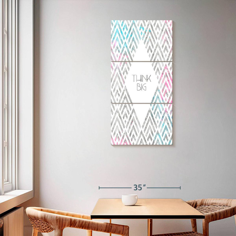 Pensez grand art moderne déco, H 62 po x l 30 po