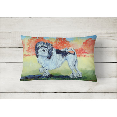 Lowchen Outdoor Throw Pillow