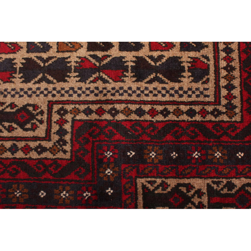 Tapis beige Teimani 2 pi 11 po x 4 pi 11 po