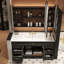 French retro light luxury bathroom cabinet