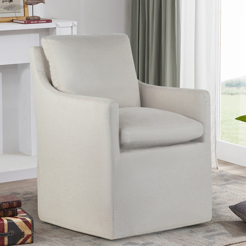 Coussin pivotant de 24 po Behtzy, Mélange de polyester beige
