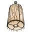Luminaire suspendu cylindrique 10 lumières Rama