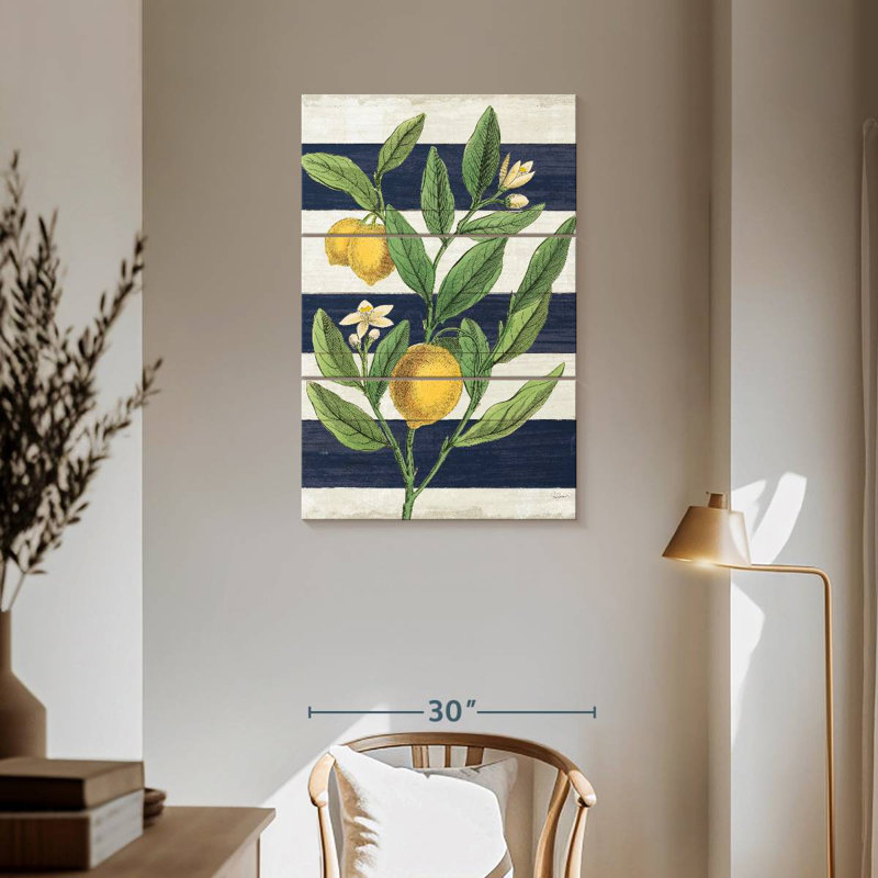 Yarlin classique agrume bleu marine sans mots, H 57 po x l 36 po