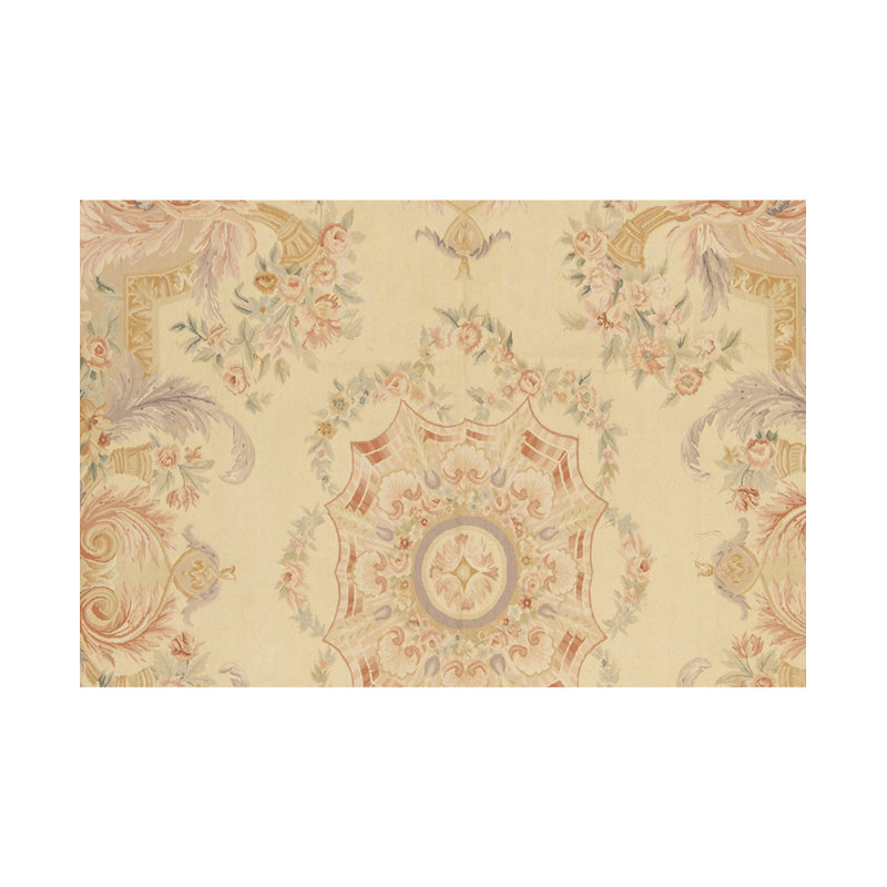 Hand-Knotted High-Quality Cream Area Rug