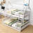 Godana Twin over Full House Bunk Bed with Built-in Ladder-2039014795