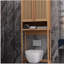 Support de toilette, salle de bain indépendante, salle de lavage, peu encombrant, couleur naturelle