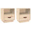 Union Rustic Bedside Cabinets 2 Pcs 40X34x45 Cm Solid Wood Pine-367824654-370755352