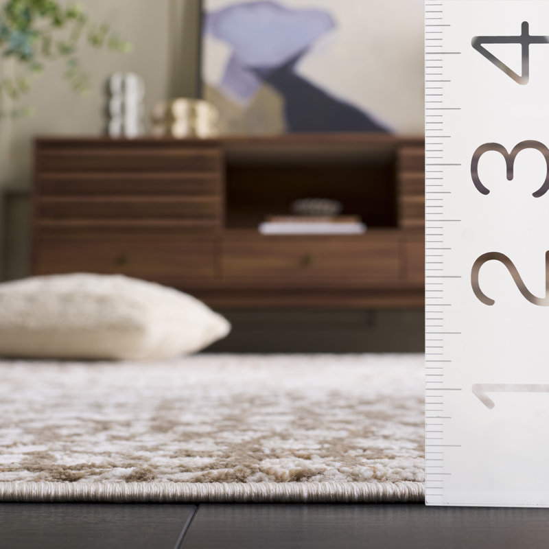 Prader Performance Abstract Rug, Square 6'7"