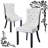 Kingson Tufted Upholstered Back Patchwork Parsons Chair（set of 2）-9081305-64230965