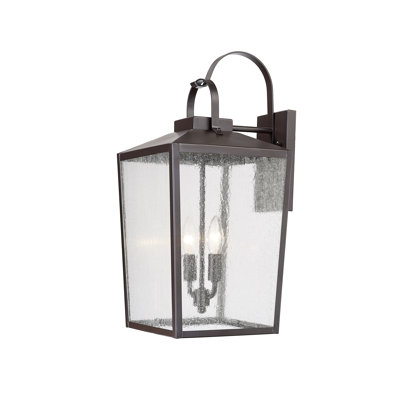 Devens 2 Light 22" Tall Steel Outdoor Wall Sconce