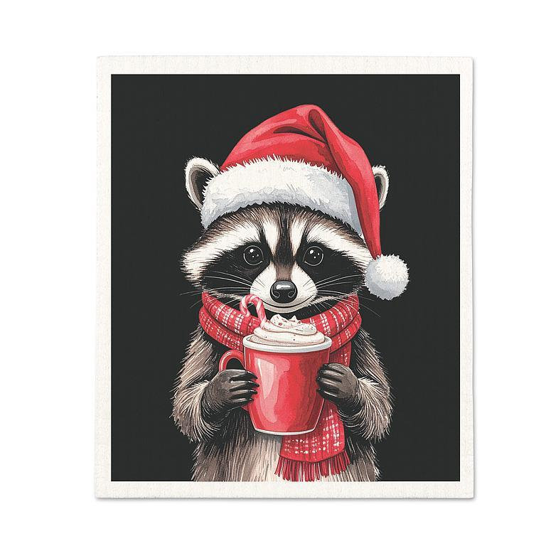 Torchon Winter Raccoon