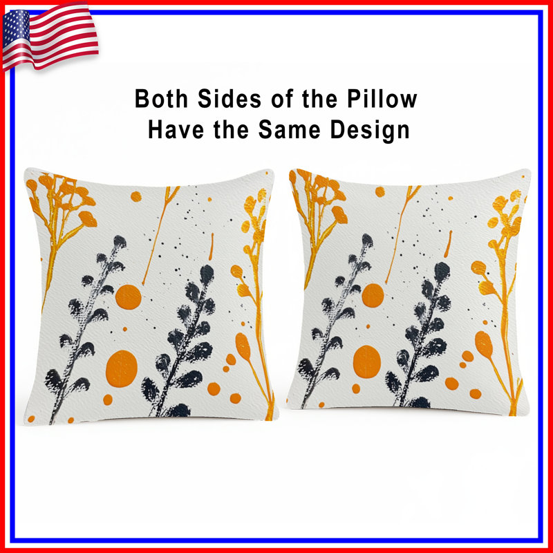 Coussin Floral, 14 X 14 pouces