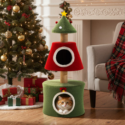 Arbre à chat multifonction de 101,6 cm de hauteur