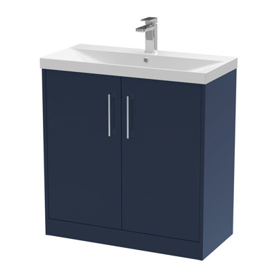 Juno 810mm Single Bathroom Vanity with Drop In Vitreous China Basin