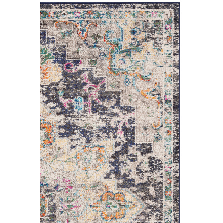 Felty Oriental Black/Gold Area Rug
