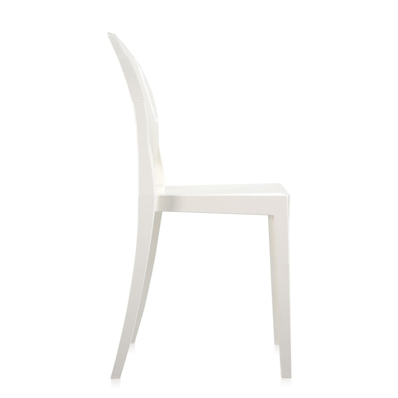 Victoria Ghost Chair, Glossy White