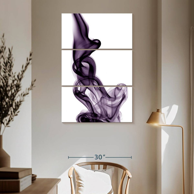 Avery Purple Smoke, 65" H x 42" W