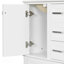 Meuble-lavabo compact 24,8 po avec lavabo en céramique pour rangement compact - blanc-263708544