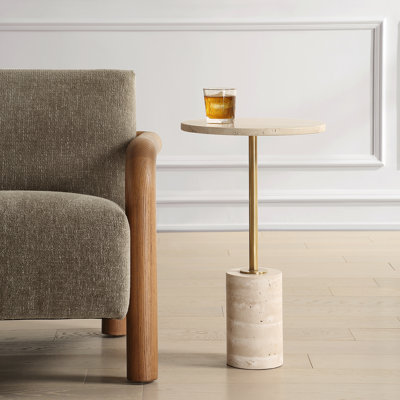  Table d'appoint Eatontown Travertine