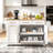 Kitchen Island Storage Cart With Drop Leaf