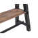 Ensemble de tables basses 4 pièces en bois massif industriel 42 po avec console de télévision et 2 tables d'appoint Adam