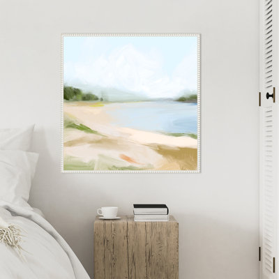 «Blissful Bay View I» par Victoria Barnes, reproduction d'art sur toile encadrée