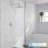 Round Shower System,Rainfall Shower Faucet Set Complete With High Pressure 12" Rain Shower Head And Handheld Shower Set,Shower Valve Trim Kit, Brushed Nickel