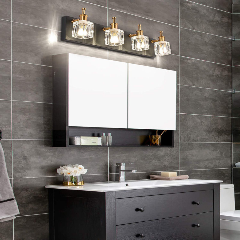 Kynon 4 - Light Vanity Light, Black/Gold
