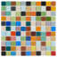 Carreau de mosaïque murale en verre 1 "x 1" Contempo