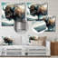 Bison Portrait In The Wild II - Buffalo, art mural en métal-686308790