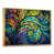 Toile avec cadre flottant or