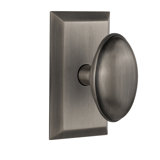 Homestead Single Dummy Door Knob with Studio Plate