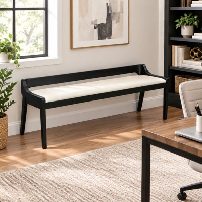 Aybri Faux Leather Upholstered Bench