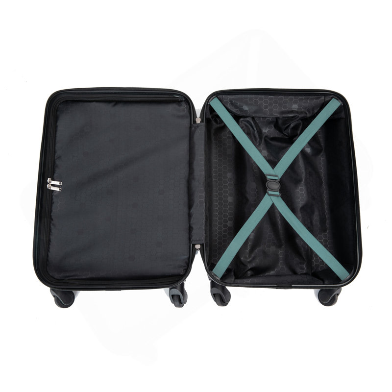 Valise légère 20 ", roues pivotantes, vert