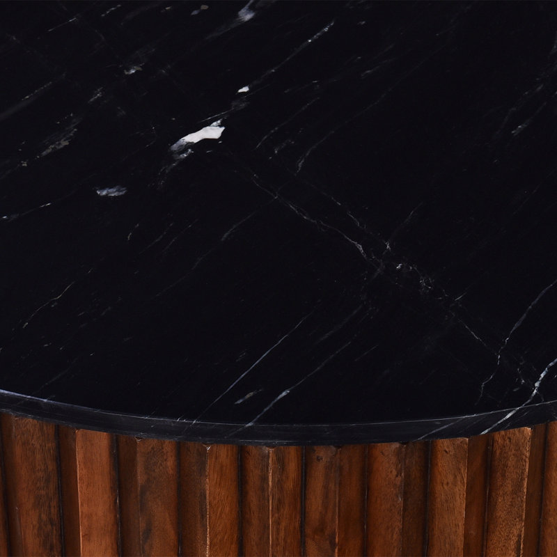 Table de bout ronde avec plateau moderne