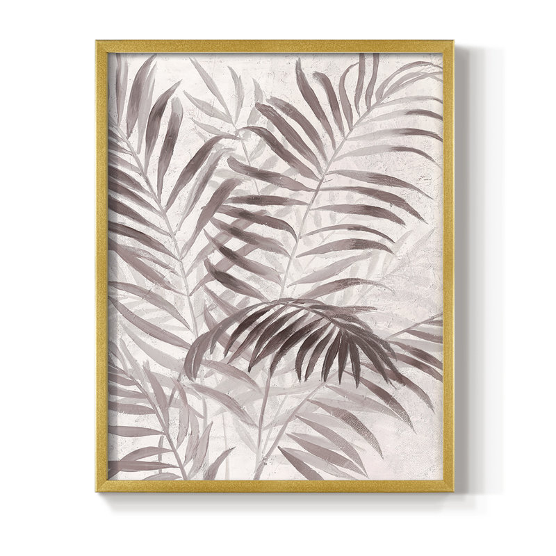 «Inverted Island Palms I», reproduction encadrée - bois massif, H 10 po x l 8 po