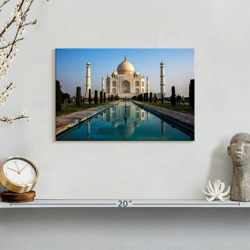 Adella Taj Mahal Pool Reflection, 8" H x 12" W