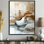 Noriane Urban Jazz Of Abstract Line Art II - Landscape Line Art, art mural encadré