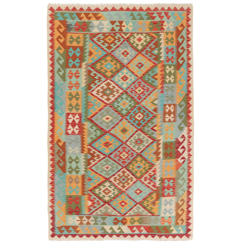 Southwestern Wool Hand Woven 160cm X 258cm Area Rug