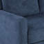 Canapé en chenille bleu marine 3 places