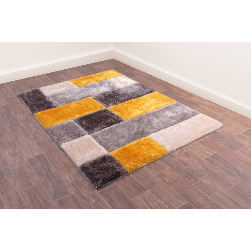 Oya Geometric Hand Woven Area Rug, Rectangle 60 x 110cm