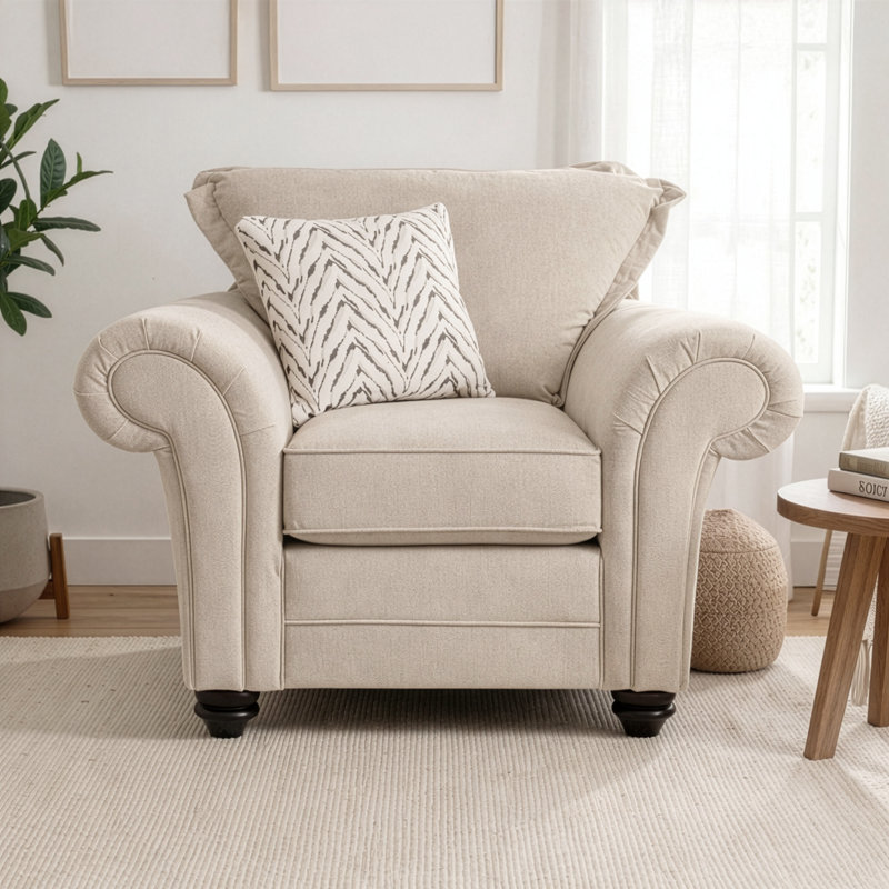 Dalton Textured Weave Armchair, Silver
