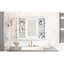 Armoire de salle de bain, armoire à pharmacie, armoire de rangement murale, armoire de salle de bain moderne avec miroir, armoire à miroir avec 6 tablettes ouvertes (meuble-lavabo non inclus)
