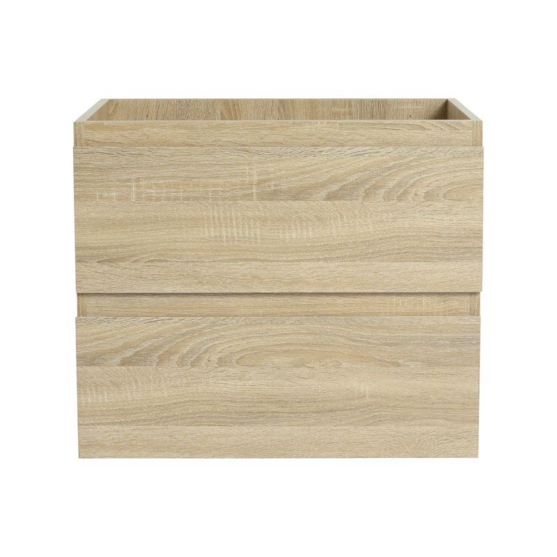 Meuble-lavabo mural 24 po, H 19,69 po x l 23,38 po x P 17,94 po, Chêne