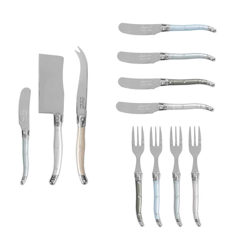 Ultimate 11-Piece Laguiole Charcuterie Set with Mother of Pearl Handles