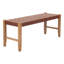 Banc en bois véritable brun et naturel de 48 pouces et bois massif Gracie Mills-132881620-132881619